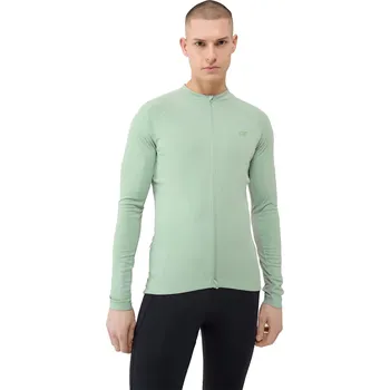 Pánské běžecké tričko s dlouhým rukávem 4F-LONGSLEEVE FNK-WSS25TFLOM339-47S-MINT Zelená S