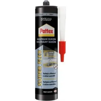 stavební silikon PATTEX Neutrální silikon, šedý, 280 ml