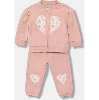 Kojenecké oblečení Kojenecká bavlněná tepláková souprava Guess A5BG13.KAD74.9BYA růžová 03X, vel. 88-96