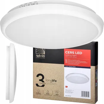 ORNO Stropní Svítidlo nástěnný, bílý, senzor pohybu 26,5 cm, neutrální barva, 16 W, IP65