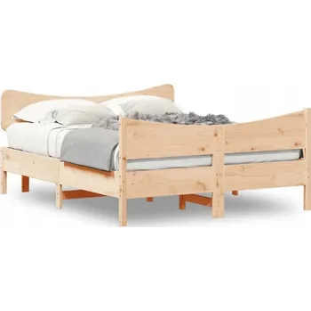 Postel Jednolůžková dřevěná postel VidaXL 90x220 cm, vícebarevná