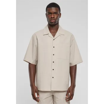 Pánská košile Relaxed Seersucker Short Sleeve Shirt - cloud XL