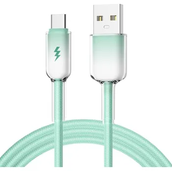 ENKAY 129875 ENKAY Gradientní 60W Kabel USB / USB Typ-C 1m zelený