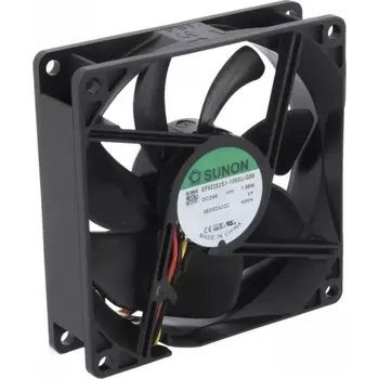 Průmyslový ventilátor Sunon DC axiální ventilátor 92×92×25 mm, 24 V DC, 34 dB EF92252S1-1000U-G99