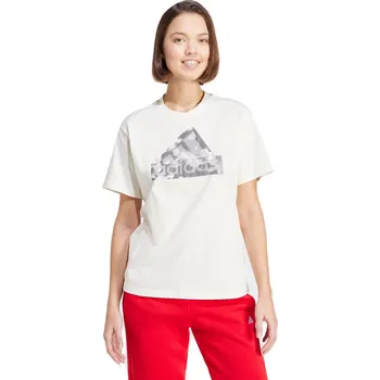 Dámské triko s krátkým rukávem ADIDAS-W FI LOGO T-IW5167-Beige Béžová XS