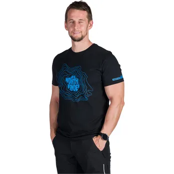 Pánské turistické triko s krátkým rukávem NORTHFINDER-FRANZ-269black Černá XXL