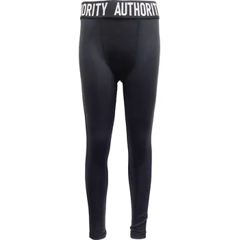 Chlapecké termo zateplené legíny AUTHORITY-WARMIE pants II B black Černá 116/122