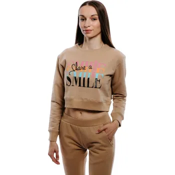 Pánská mikina Dámská mikina AUTHORITY-S-SMILE brown Hnědá XL