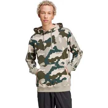 Pánská mikina Pánská mikina s kapucí ADIDAS-M CAMO HD-IY6631-Green Zelená S