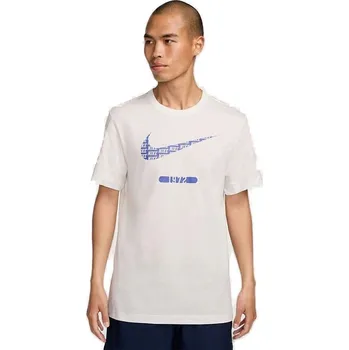 Pánské tričko Pánské triko s krátkým rukávem NIKE-M NSW TEE 6 MO SWOOSH-121 SUMMIT WHITE Bílá XL