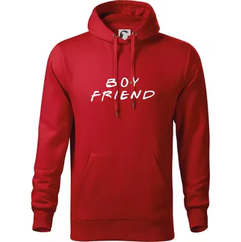 Pánská mikina Boy Friend - Mikina pánská Cape s kapucí - 4XL ( Červená )