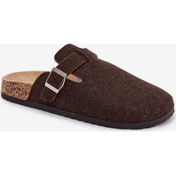 Dámské sandále Boto Pánské pantofle s přezkou Luvan Barva: Béžová, Velikost: 41