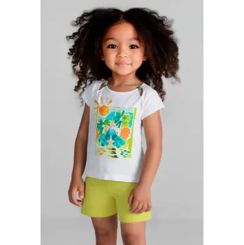 Dětská bavlněná souprava Mayoral 3213.6N.Mini.PPYA zelená 71X, vel. 140