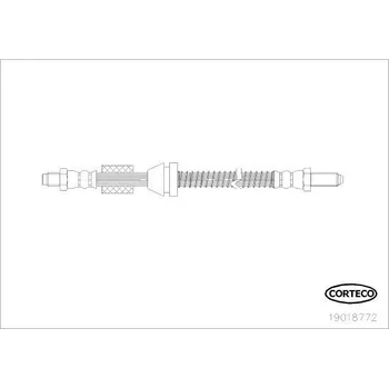 Brzdová hadice Brzdová hadice CORTECO 19018772
