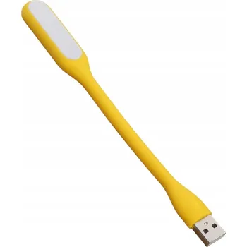 Lampička Mini LED Silikonová USB Lampička Žlutá