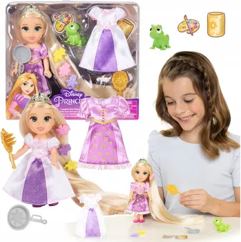 Panenka MINI PANENKA PRINCEZNA DISNEY ZAPLETENÍ RAPUNZEL 16 CM + PŘÍSLUŠENSTVÍ