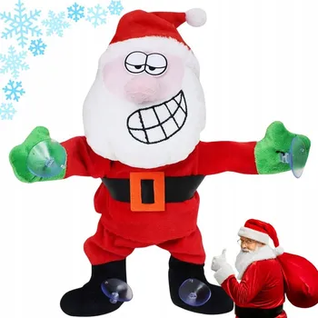 Obraz Tančící a zpívající Mikuláš 30cm PŘÍSAVKY na dekoraci oken