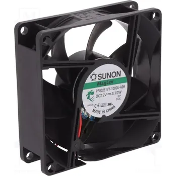 Počítačové chlazení Sunon DC axiální ventilátor 80×80×25 mm, 12 V DC, 44.7 dB PF80251V1-1000U-A99