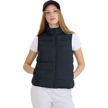 Dívčí bunda Dámská vesta 4F-VEST JACKET-WSS25TVJAF187-20S-DEEP BLACK Černá M