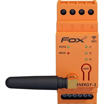 IP kamera 3fázový měřič spotřeby energie 400V do 40A F&F Wi-MEF-3-40 FOX
