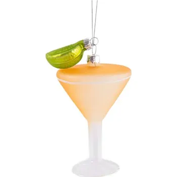 Vánoční ozdoba Vánoční ozdoba GLASSO pohár s drinkem 715068