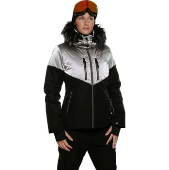 Dámská lyžařská bunda AUTHORITY-SJ-GLAM W silver Stříbrná XXL