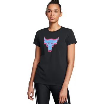 Dámské tričko Dámské triko s krátkým rukávem UNDER ARMOUR PROJECT ROCK-PROJECT ROCK W Underground Core T-BLK Černá XS