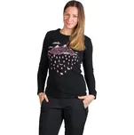 Dámské turistické triko s dlouhým rukávem NORTHFINDER-DEANN-269black Černá S