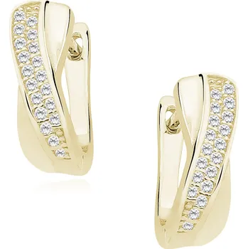 Náušnice Olivie Stříbrné náušnice GOLD 3282 Ag 925; ≤2,5 g.