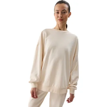 Pánská mikina Dámská mikina 4F-SWEATSHIRT-4FWSS24TSWSF1055-12S-CREME Béžová XL