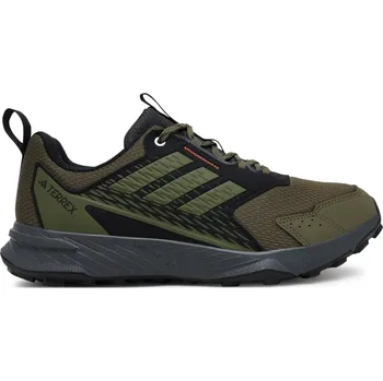 Pánská obuv Pánská běžecká trailová obuv ADIDAS-Terrex Tracefinder M olive strata/olive strata/semi impact orange Zelená 44 2/3