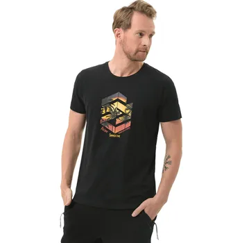 Pánské tričko Pánské triko s krátkým rukávem VOLCANO-SUNSET-700-BLACK Černá S