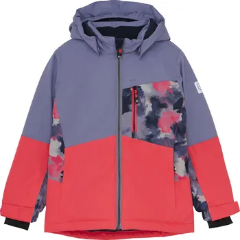 Dívčí lyžařská bunda COLOR KIDS-Ski Jacket - Colorblock-5380-Diva Pink Růžová 116
