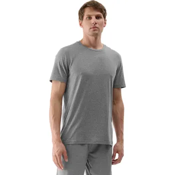 Pánské oblečení Pánské tréninkové tričko s krátkým rukávem 4F-TSHIRT FNK M1344-25M-GREY MELANGE Šedá S