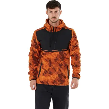 Pánská mikina Pánská lyžařská mikina s 1/2 zipem FUNDANGO-Exodus Hybrid Jacket-613-autumn Oranžová S
