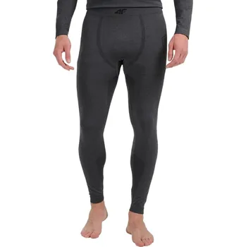 Dámské legíny Pánské termo kalhoty 4F-SEAMLESS UNDERWEAR M238-WAW25USEAM238-21M-BLACK MELANGE Černá XXL/3XL