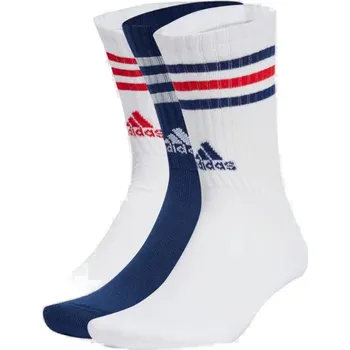 Ponožky ADIDAS-3 PACK-SPW CRW-WHITE/NAVBLU/WHITE/B Mix 46/48