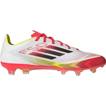 Kopačky Pánské fotbalové kopačky outdoorové ADIDAS-F50 Pro M FG cloud white/core black/solar yellow Bílá 47 1/3