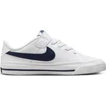 Chlapecká rekreační obuv NIKE-Court Legacy K white/midnight navy/white Bílá 30