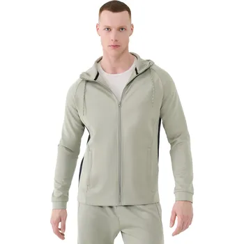 pracovní mikina Pánská tréninková mikina se zipem 4F-SWEATSHIRT FNK-WSS25TFSWM513-44S-OLIVE Zelená M