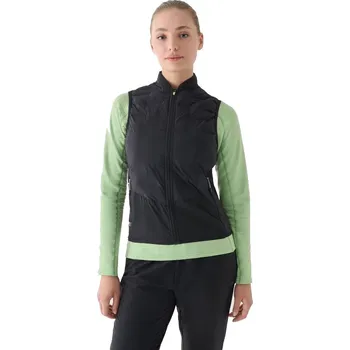 Dámská vesta Dámská běžecká vesta 4F-VEST JACKET-WAW24TVJAF136-22S-ANTHRACITE Šedá XL