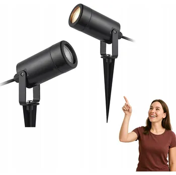 Venkovní osvětlení Zápustný reflektor 1xGU10 Krobia černý 7814 Rabalux