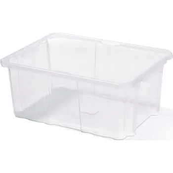 Úložný box Průhledný úložný box na kolečkách Prosperplast 24 l