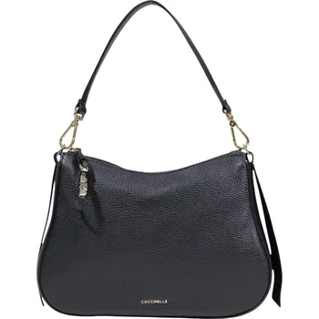 Kabelka Coccinelle kožená kabelka přes rameno COCCINELLE černá 3496512