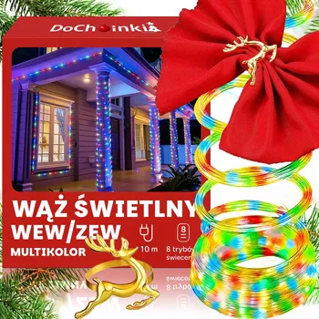 IP kamera VÝKONNÝ SVĚTELNÝ HAD 240 LED VENKOVNÍ ZÁVĚS 10m IP44 MULTIKOLOR +