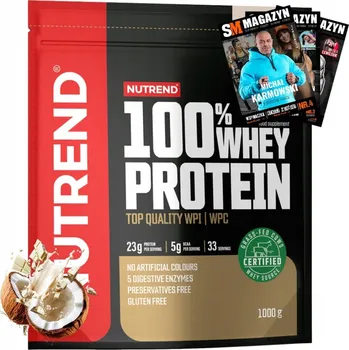 Protein Nutrend Whey Protein 1000g bílá čokoláda kokos protein izolát WPI WPC