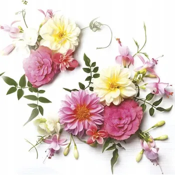 Papírový ubrousek Papírové ubrousky "Květiny - Jiřina", Vlčí máky, 33 cm, 20 ks