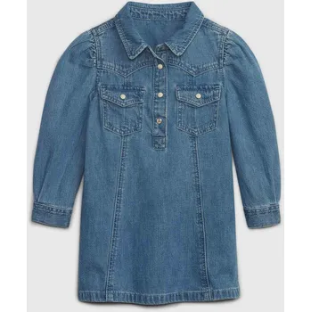 Dámské šaty Dívčí baby džínové šaty GAP 12-18 měs.
