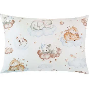 Polštář Polštářek VIOLA - 40x60 cm zvířátka na obláčku - dětský motiv