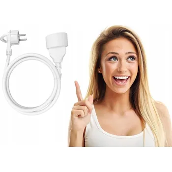 Napájecí kabel Orno jednoduchý Prodlužovací Kabel 3 m 1 ks zásuvek bílý